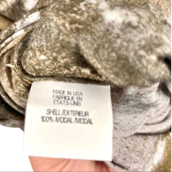 Helmut Lang Abstract Print Modal Cowl Neck Racerback Tank Top Size S - Picture 9 of 9